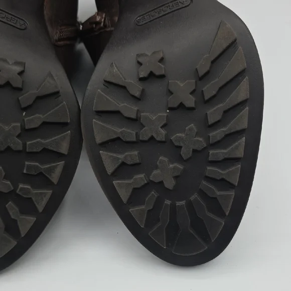 AEROSOLES Rich Brown Ankle Leather Booties - Picture 13 of 15